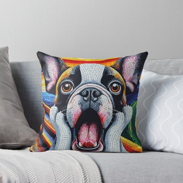 Item preview, The Scream of the French Bulldog designed and sold by LojaKoru.