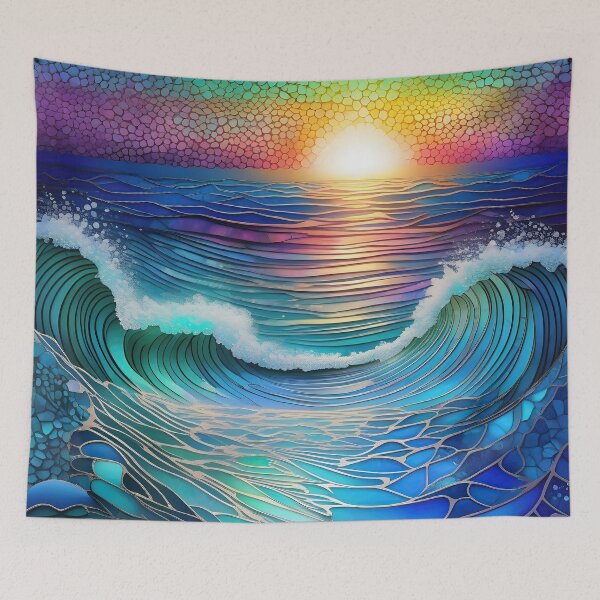 Item preview, Abstract Seascape "Chroma Sea" designed and sold by Artekinium.