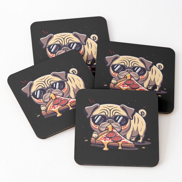 Item preview, Pizza Pug,funny gifts for pug and pizza lovers designed and sold by V-Tee.