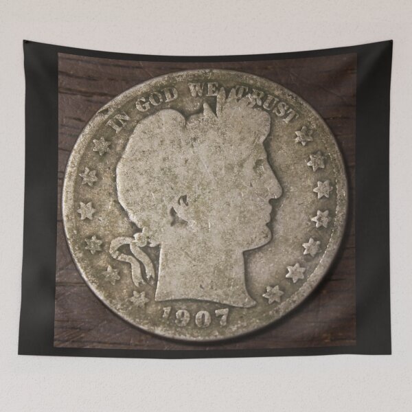 Item preview, 1907 Ugly Barber Half Dollar designed and sold by coinsxcrochet.