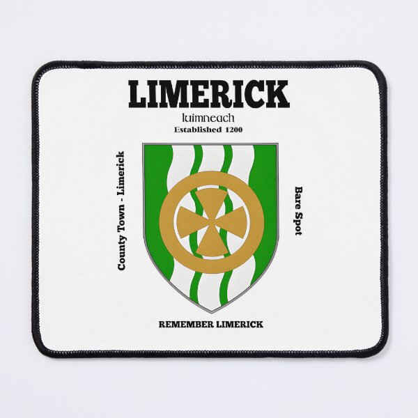 Artikelvorschau, Wappen der Grafschaft Limerick, Irland – Übersetzung & mehr entworfen und verkauft von REAL IRISH GIFTS.
