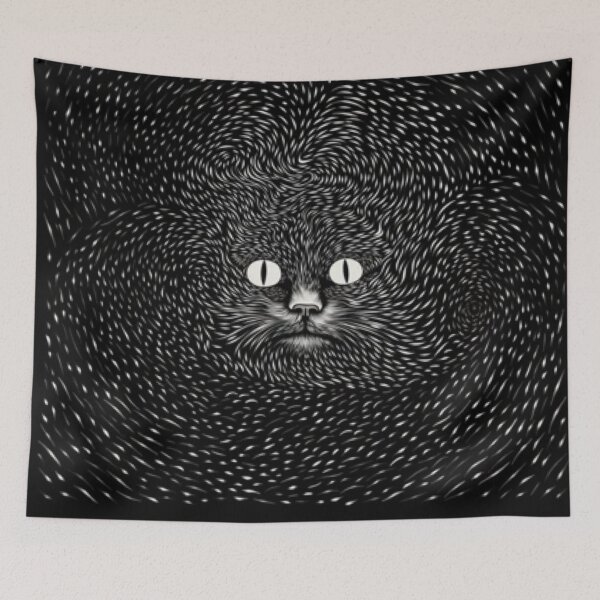 Item preview, Surreal Cat Pattern designed and sold by Myra365Art.