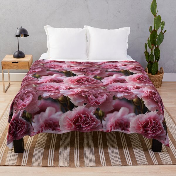 Item preview, Carnation Tile 012 - Ruffled Rainbows in Floral Clusters designed and sold by TheBrainArt.