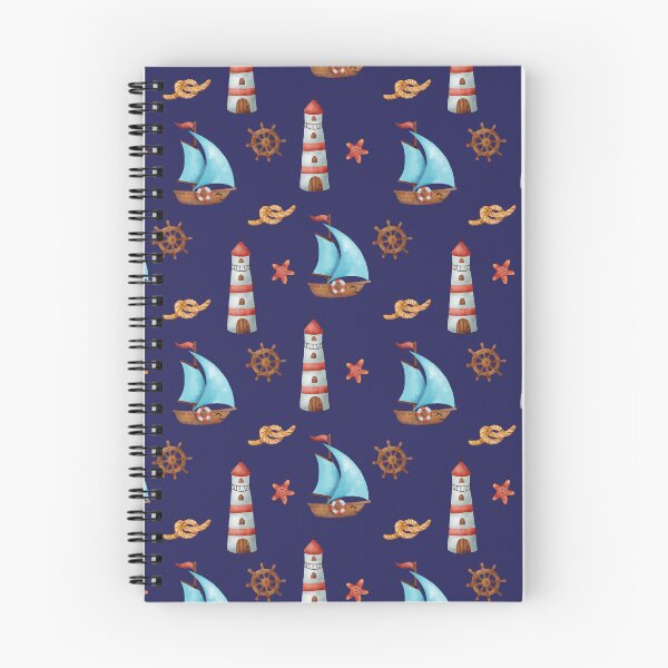 Artikelvorschau, Segelboot und Leuchtturm entworfen und verkauft von Natalia Varlamova.