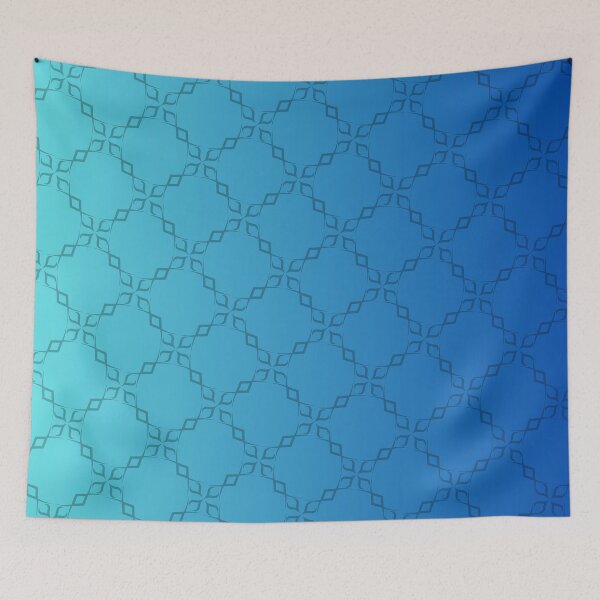Item preview, Dark blue mixed blue background circle chain designed and sold by Mini-Anni.