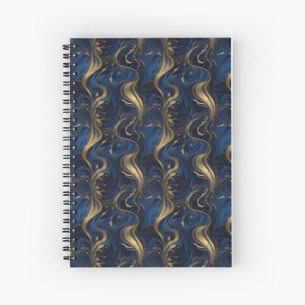 Item preview, luxury royal blue and golden marbled pattern designed and sold by EveStore1.