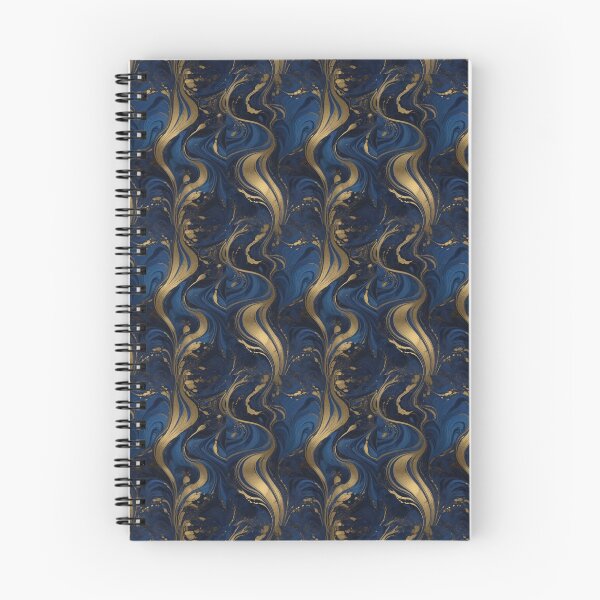 Item preview, luxury royal blue and golden marbled pattern designed and sold by EveStore1.