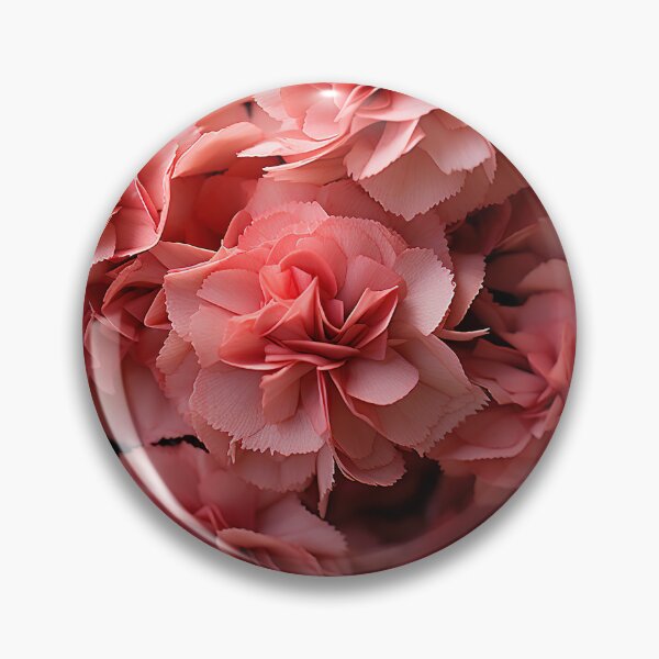 Item preview, Carnation Tile 013 - Ruffled Rainbows in Floral Clusters designed and sold by TheBrainArt.