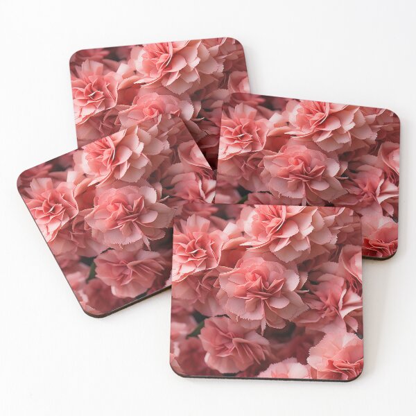 Item preview, Carnation Tile 013 - Ruffled Rainbows in Floral Clusters designed and sold by TheBrainArt.