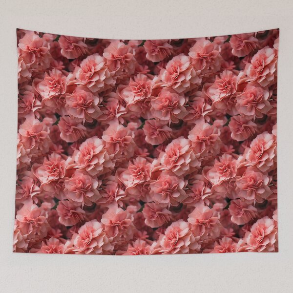 Item preview, Carnation Tile 013 - Ruffled Rainbows in Floral Clusters designed and sold by TheBrainArt.
