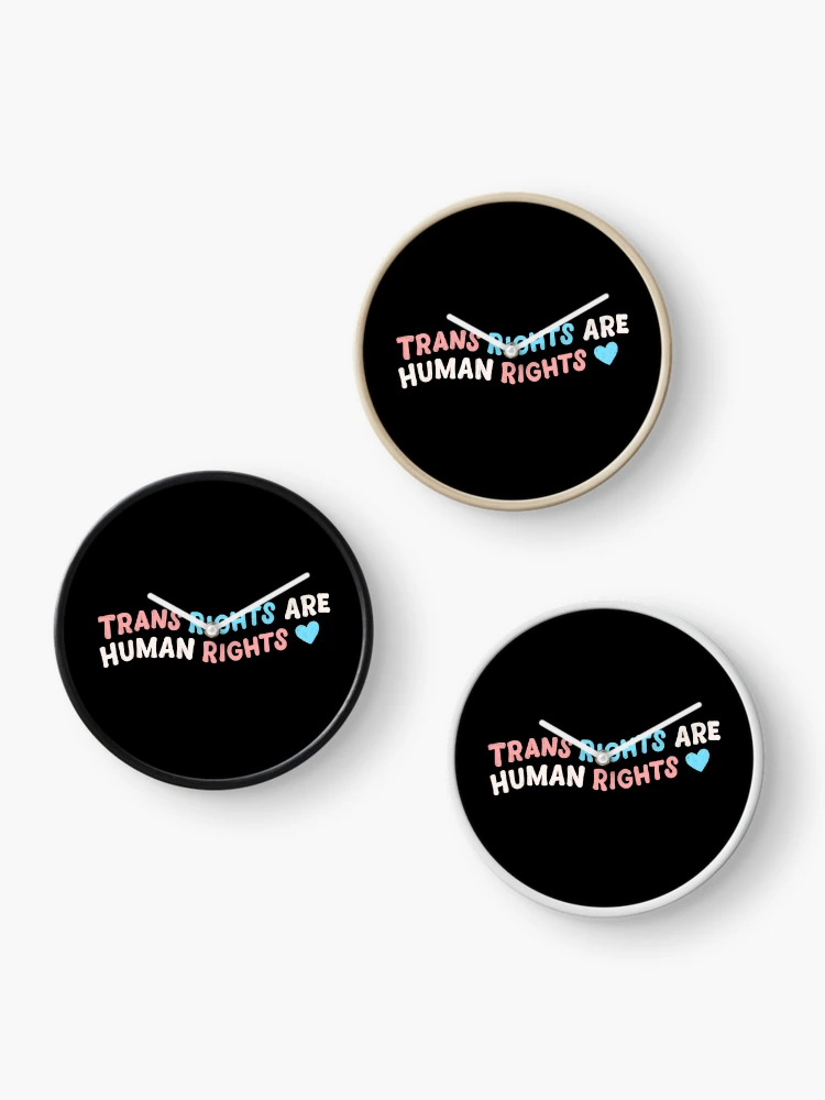 Thumbnail 3 of 4, Clock, Trans Rights 1 designed and sold by Cam Abbott.