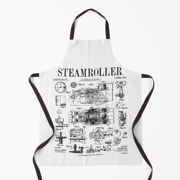 Item preview, Steamroller Heavy Equipment Operator Vintage Patent designed and sold by GrandeDuc.