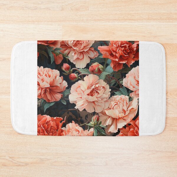 Item preview, Carnation Tile 016 - Ruffled Rainbows in Floral Clusters designed and sold by TheBrainArt.