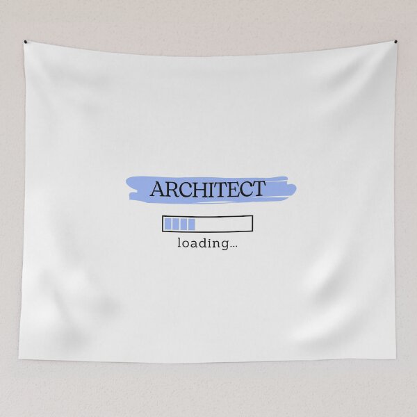 Item preview, Blue Architect Loading | Gift for Architecture Student designed and sold by PakoArtStudio.