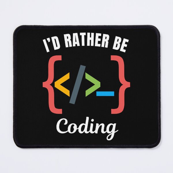 Item preview, I'd rather be coding, programming job lovers designed and sold by NBSStore.