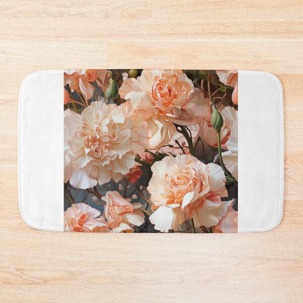 Item preview, Carnation Tile 018 - Ruffled Rainbows in Floral Clusters designed and sold by TheBrainArt.