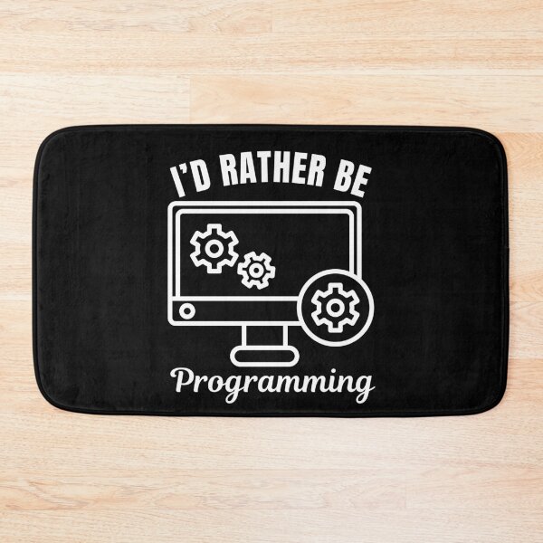 Item preview, I'd rather be programming, programmer job lovers designed and sold by NBSStore.