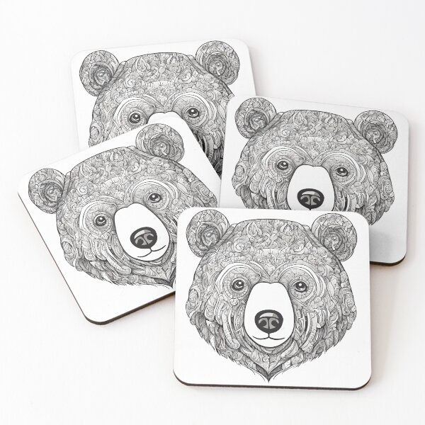 Item preview, Bear Head Art Face Gifts For Lover Bear Wildlife designed and sold by SimpleP.