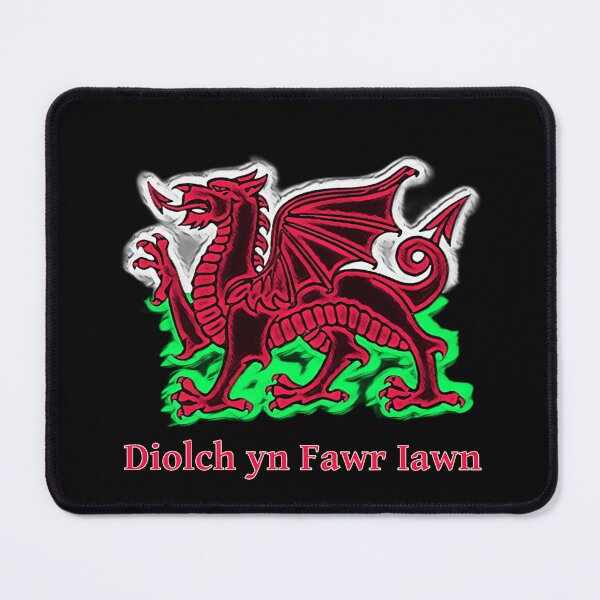 Item preview, DIOLCH WELSH DRAIG GOCH DRAGON 3 designed and sold by Marni Scofidio Desi9ns.