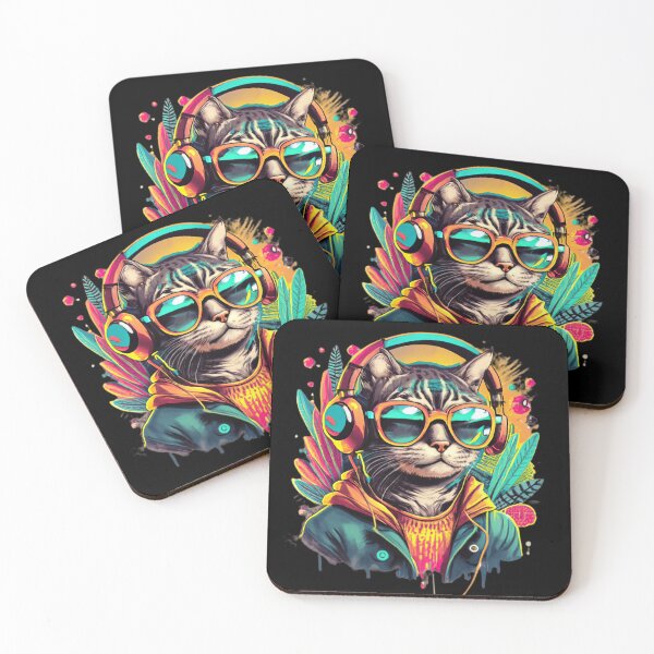 Item preview, Headphone Cat designed and sold by MillenniumDrip.