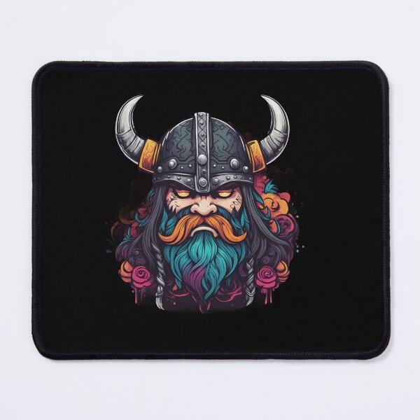 Item preview, Psychedelic Viking Warrior, Berzerker, Norse Cartoon designed and sold by Burn-Ego.