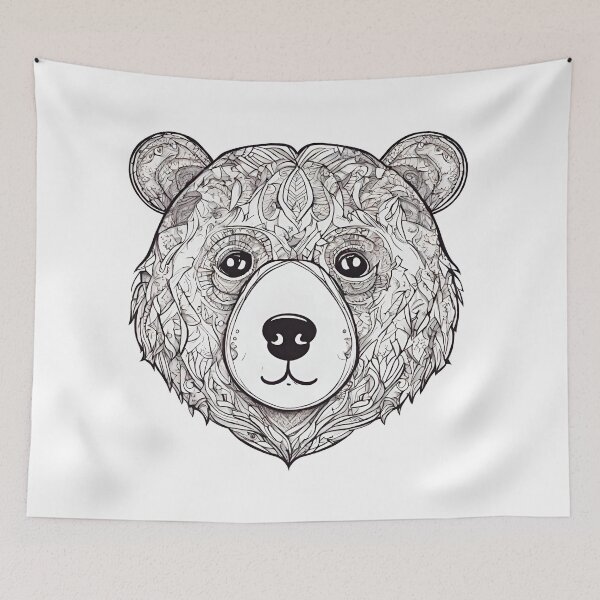 Item preview, Bear Head Art Gifts For Lover Bear Wildlife designed and sold by SimpleP.