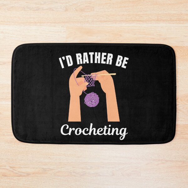 Item preview, I'd rather be crocheting, knitting hobby lovers designed and sold by NBSStore.