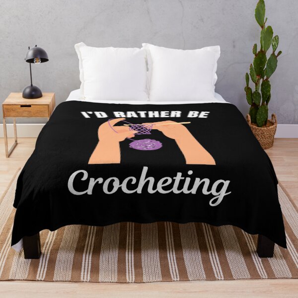 Item preview, I'd rather be crocheting, knitting hobby lovers designed and sold by NBSStore.