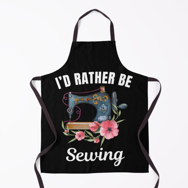 Item preview, I'd rather be sewing, knitting hobby lovers designed and sold by NBSStore.