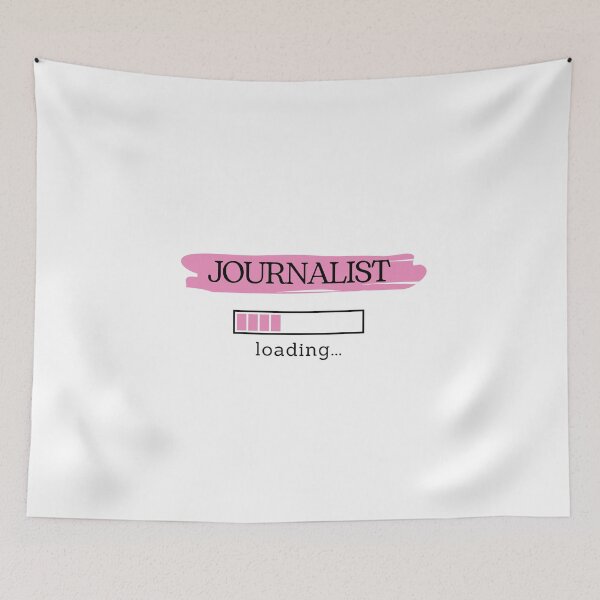 Item preview, Pink Journalist Loading | Gift for Journalism Student designed and sold by PakoArtStudio.