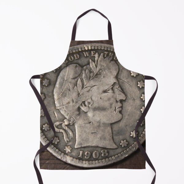 Item preview, 1908 Barber Quarter Scratches Ugly designed and sold by coinsxcrochet.