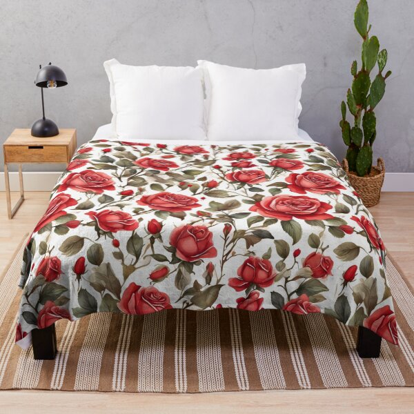 Item preview, Pattern of beautiful red roses designed and sold by CreativeSparkzz.