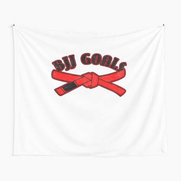 BJJ Goals Red Belt Tapestry