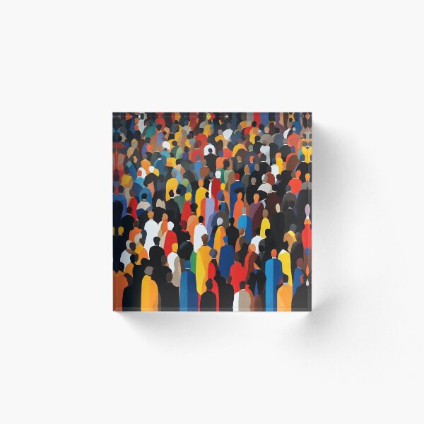 Item preview, Colorful Crowd People designed and sold by the-cc.