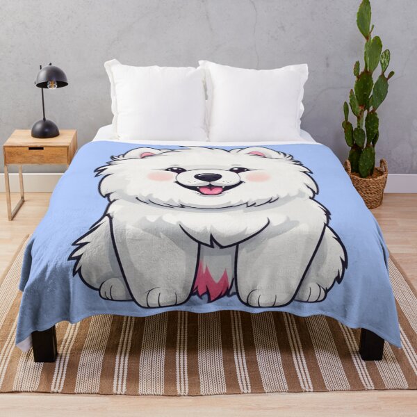 Item preview, Cutie Patootie Samoyed, Cartoon, Kawaii Pets designed and sold by Burn-Ego.