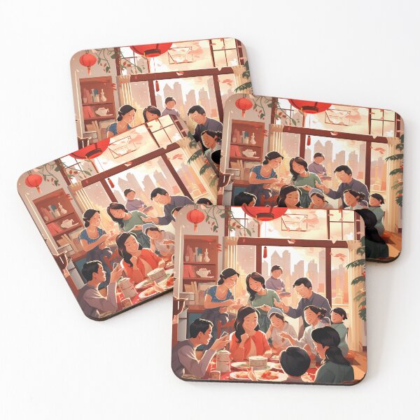 Item preview, Lunar New Year family designed and sold by Newbie Art.