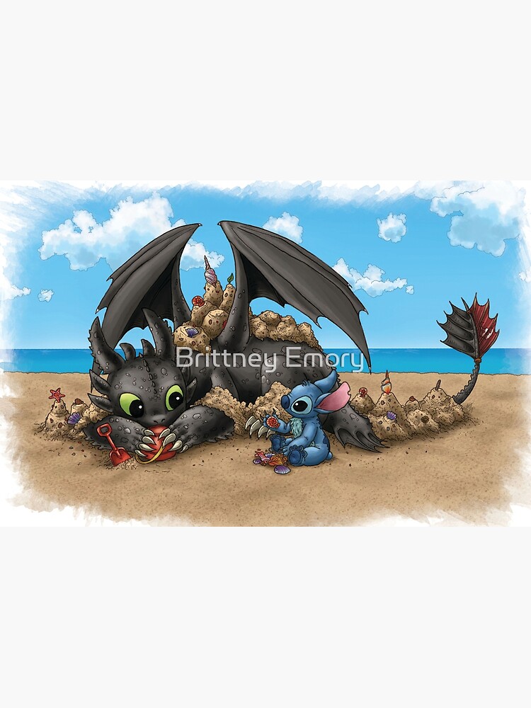 Discover Beach Buds - Toothless and Stitch Laptop Sleeve