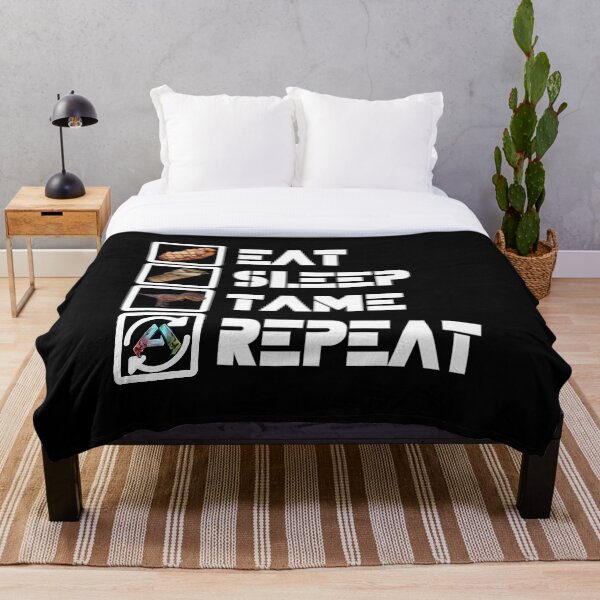 Item preview, ARK Survival Ascended - Eat, sleep, tame, repeat - white designed and sold by Kormix.