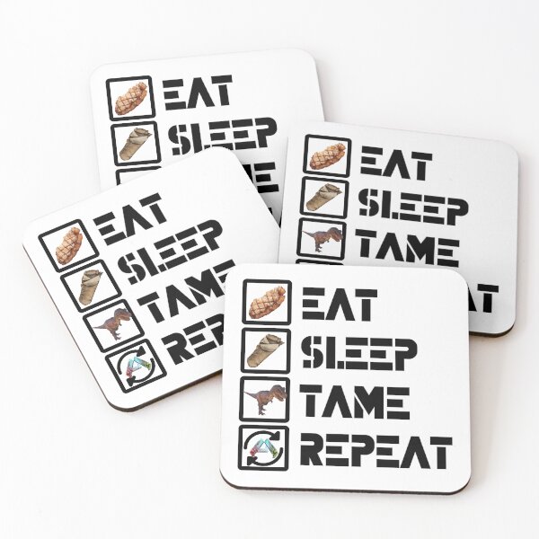 Item preview, ARK Survival Ascended - Eat, sleep, tame, repeat - black designed and sold by Kormix.