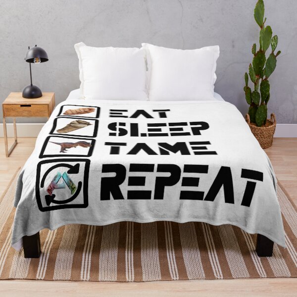 Item preview, ARK Survival Ascended - Eat, sleep, tame, repeat - black designed and sold by Kormix.