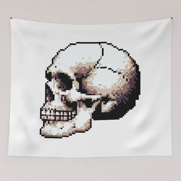 Item preview, Skull - Gothic Art, Halloween Decor, Punk Style, Dark Aesthetic, Edgy Accessory designed and sold by PixStickers.