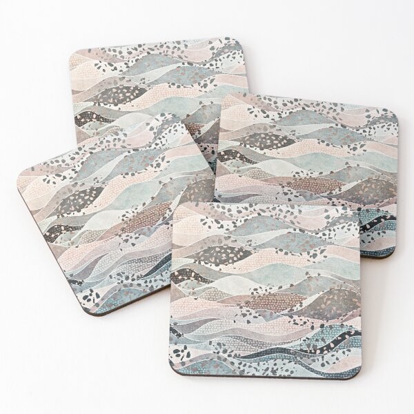 Item preview, Neutral Abstract Waves designed and sold by StormbornGem.