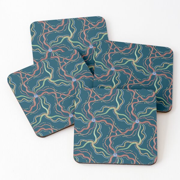 Item preview, Abstract Dot Art Landscape Birds-eye Desert designed and sold by Jane Izzy Designs.