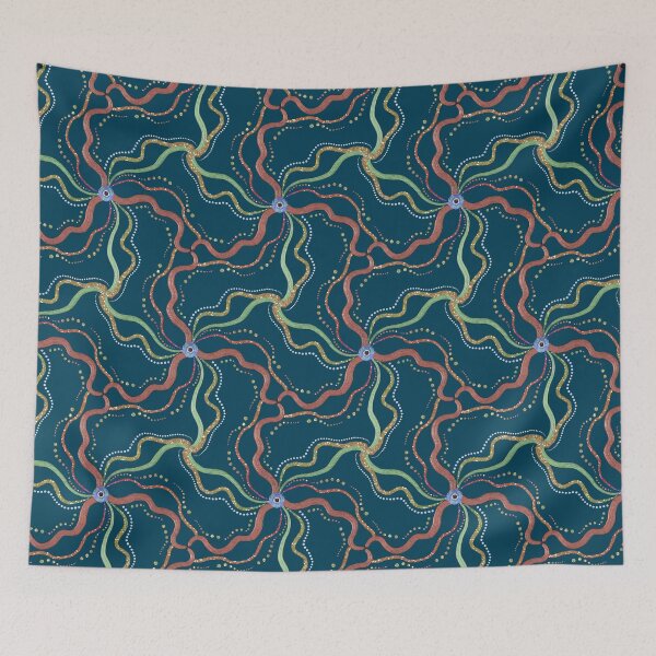 Item preview, Abstract Dot Art Landscape Birds-eye Desert designed and sold by Jane Izzy Designs.