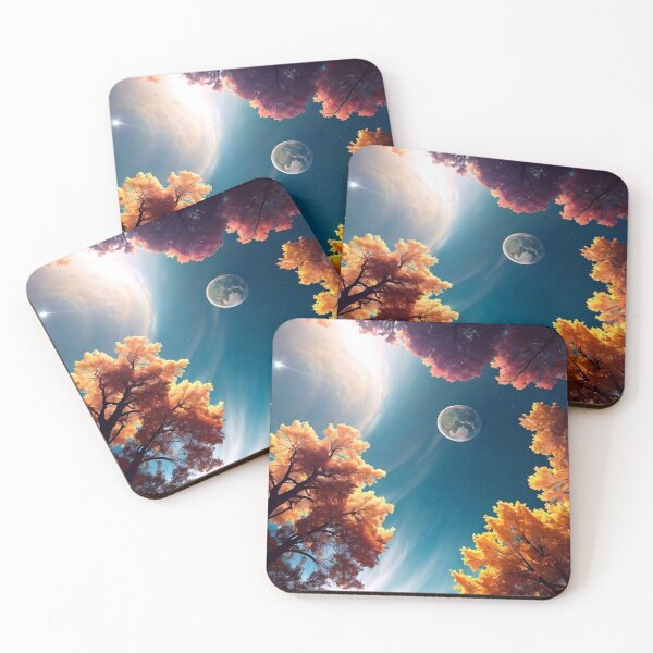 Item preview, Tree branches reaching up out of the earth's atmosphere designed and sold by M-Y-A-R-T-.
