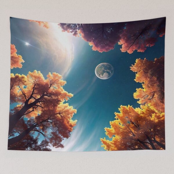 Item preview, Tree branches reaching up out of the earth's atmosphere designed and sold by M-Y-A-R-T-.