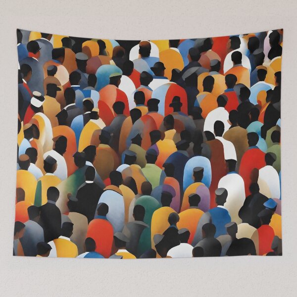 Item preview, Colorful Crowd of People designed and sold by the-cc.