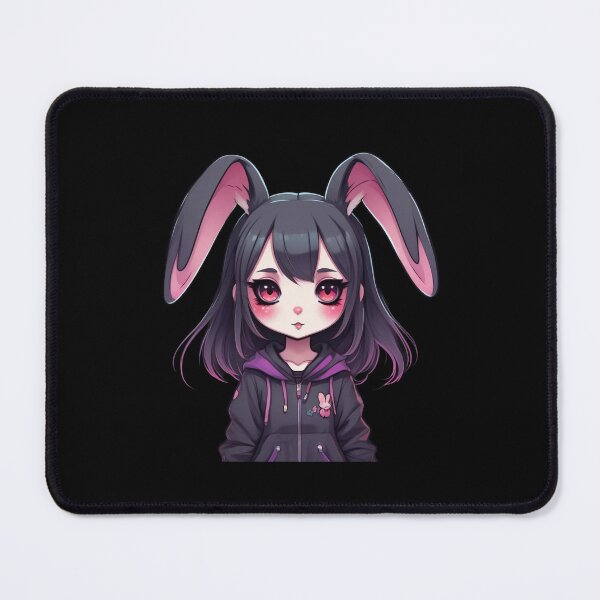 Item preview, Kawaii Rabbit Girl, Goth Bunny, Floppy Ears designed and sold by Burn-Ego.