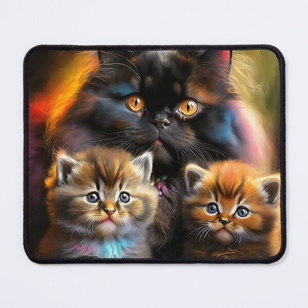 Item preview, Cat Mother and Her Playful Kittens designed and sold by SpicyOne.
