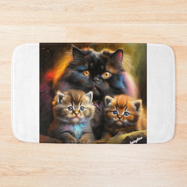 Item preview, Cat Mother and Her Playful Kittens designed and sold by SpicyOne.